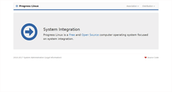 Desktop Screenshot of progress-linux.org