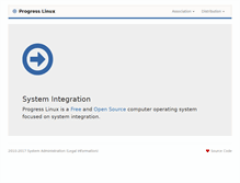 Tablet Screenshot of progress-linux.org